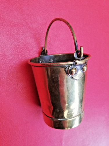 Miniature brass bucket match