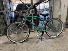 Custom Beach Cruiser In Metallic Green Beautiful Beach Summer Bike