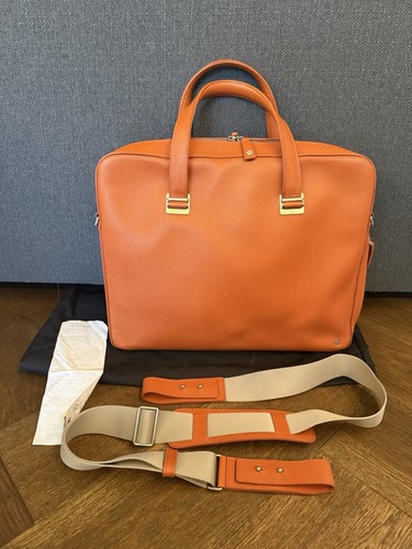 Orange leather dunhill - leather,