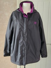 womens KARRIMOR waterproof jacket - size 22 - black & magenta