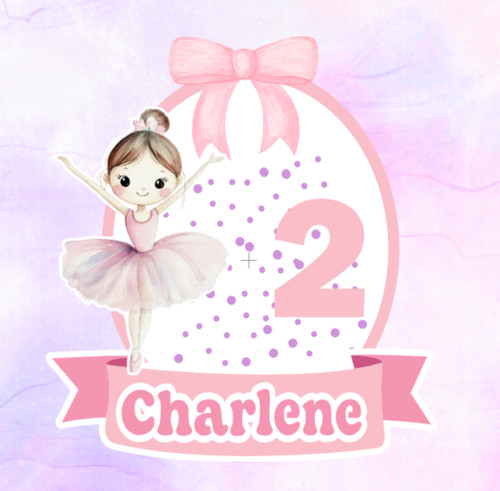 Personalised ballerina shaker - ballerina,