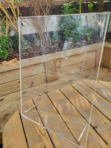 Acrylic display notice board - display,