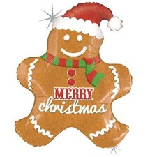 Gingerbread Man Balloon Merry