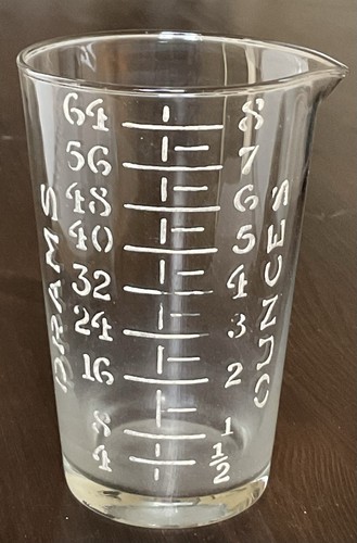 Vintage apothecary glass - apothecary,