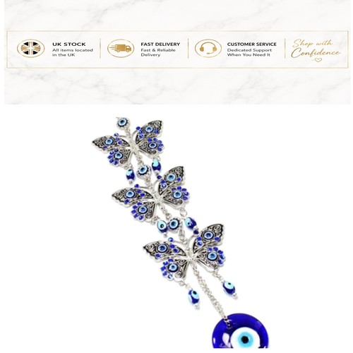 Charming blue evil eye - blue,