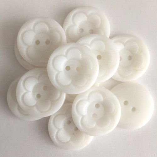 White buttons flower hearts - flower,