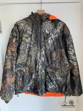 Yukon Gear Mossy Oak camouflage jacket mens XL reversible Fleece hunting Fishing