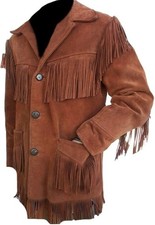 Brown Western Suede Leather