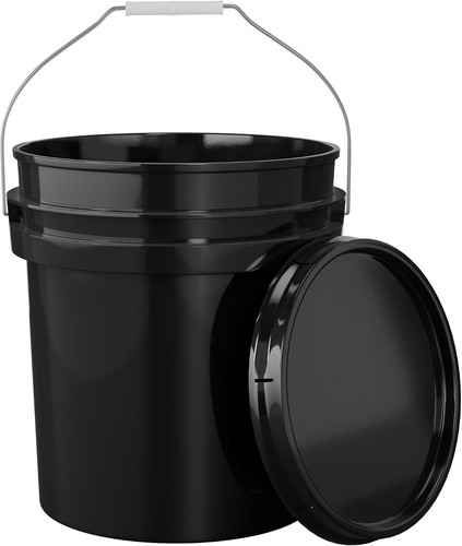Gallon black bucket with lid - gallon,