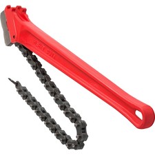 Uimoso 36" Pipe Chain Wrench, Steel Ratcheting Wrench 30" Chain 7.5" Capacity