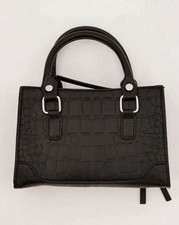 Crocodile textured mini - mini, bag