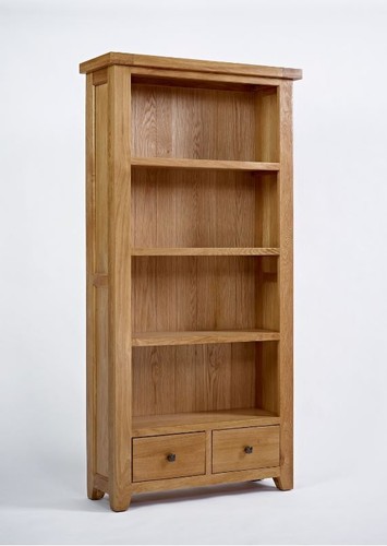 Devon oak large bookcase - devon,