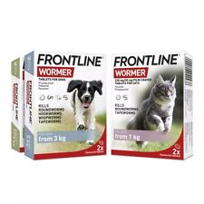 FRONTLINE Cat Dog Wormer Multi Worming Tablet Over 1KG x 2 Tablets