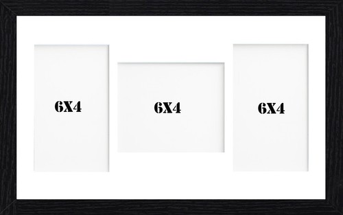 Black multi aperture collage - black,