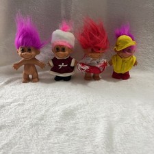 Vintage Troll Dolls Set with