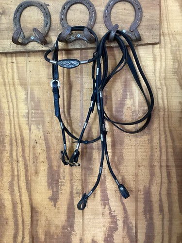 Black leather western - black,