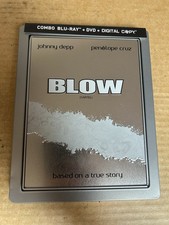 Blow (2001) Reg A & B Blu-Ray Futureshop Canada Steelbook + Jcard OOP Very Rare