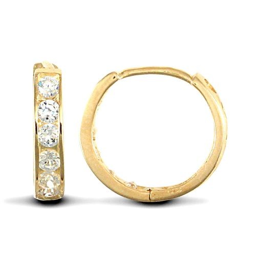 Huggie earrings 9ct yellow - huggie,