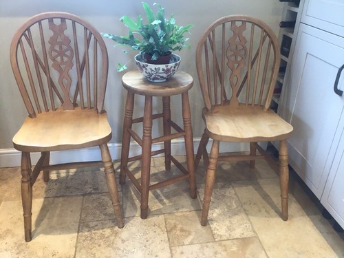 Vintage solid beech ercol - x2,
