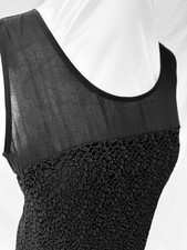 Zara Back Lace Shift Dress, 14, Sleeveless, Chiffon Yoke 