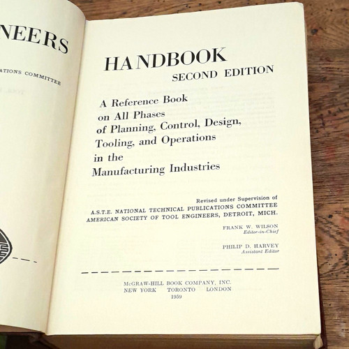 Tool engineers handbook 2nd - engineers,