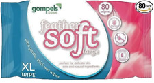 Extra Large Wet Wipes for Adults 30X20Cms (80Pk) - Feather Soft Body Cleansing**