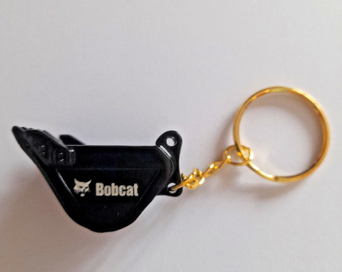 Bobcat digger bucket keyring - bobcat,