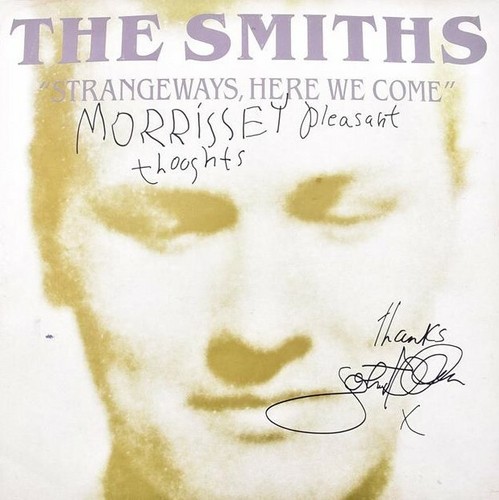 Morrissey johnny marr signed - &,