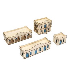 1:72 Scale Architecture Model Kits 3D Wooden Puzzle Unpainted Crafts