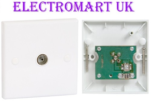 Single coaxial aerial wall - tv,
