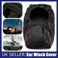 Car Winch Cover Black Waterproof Anti-dust Soft Winch Cover for Driver Recovery