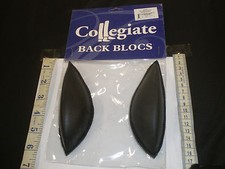 Collegiate Black Leather Back
