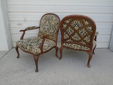 Pair Bergere Chairs Lounge Set