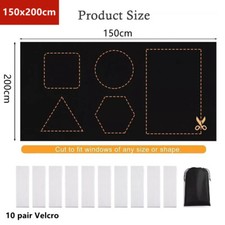 Portable Blackout Blind Blinds Window Easy to Stick Travel and Bedroom