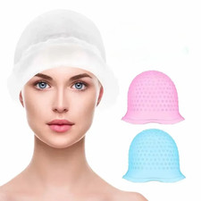 Hair Highlighting Dye Cap Reusable Silicone hat for Professional needle hook