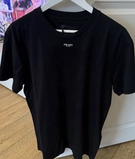 🔷Mens Prada Cotton T Shirt In Black Size XL UK Fast Shipping 🔷