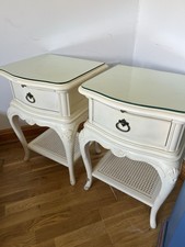 Stunning Ivory Willis And Gambier Pair X2 Bedside Tables Cabinets French Style