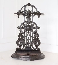Antique Cast iron walking stick stand 1887