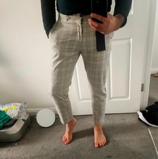 Mens Zara Carrot Fit Checked
