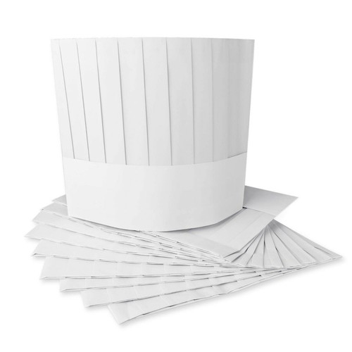 White paper chef hat - 7"/9",