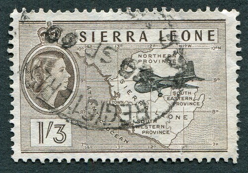 Sierra leone 1956 1s3d - leone, 1956-61