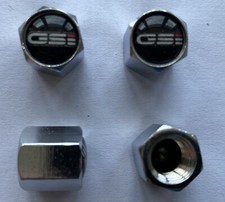 GSI ALLOY WHEEL DUST CAPS TYRE VALVE X4 CORSA ASTRA VECTRA NOVA INSIGNI