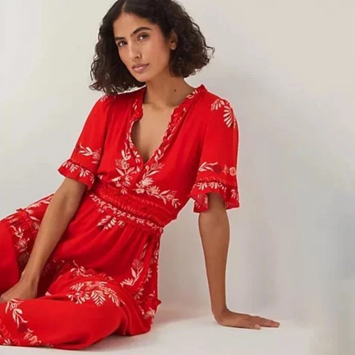 Monsoon lenora print midi - print,