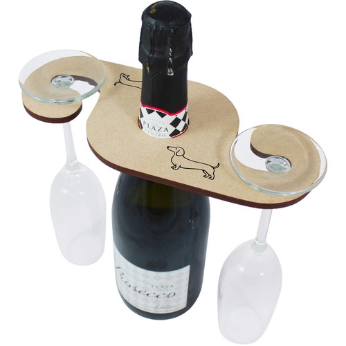 Sausage dog wine glass - 'sausage,