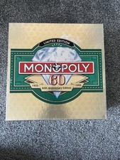 Monopoly 60th Anniversary Limited Edition 1935-1995 Board Game Complete