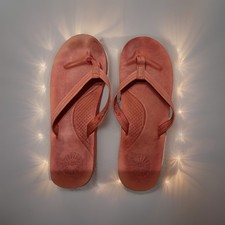 WOMENS DESIGNER UGG FLIP FLOPS THONG  SANDALS RUBBER RED UK5 US7 BEACHWEAR VGC