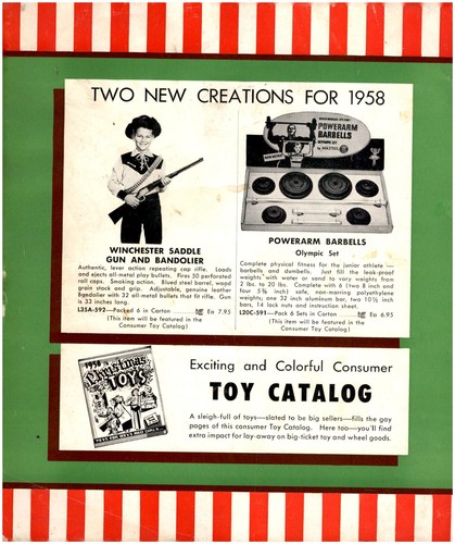 1958 paper vintage toy - paper, ad