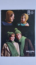 BELLMANS 1131 BOBBLE HAT, SCARF AND BALACLAVA KNITTING PATTERN ♡