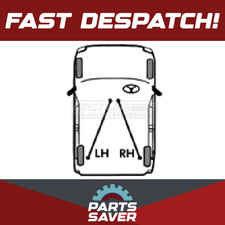 Handbrake Cable fits BMW 535 E28 3.4 Rear 85 to 87 Hand Brake Parking Firstline