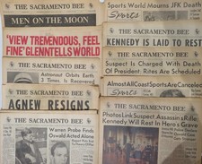 Newspapers 1960s JFK -